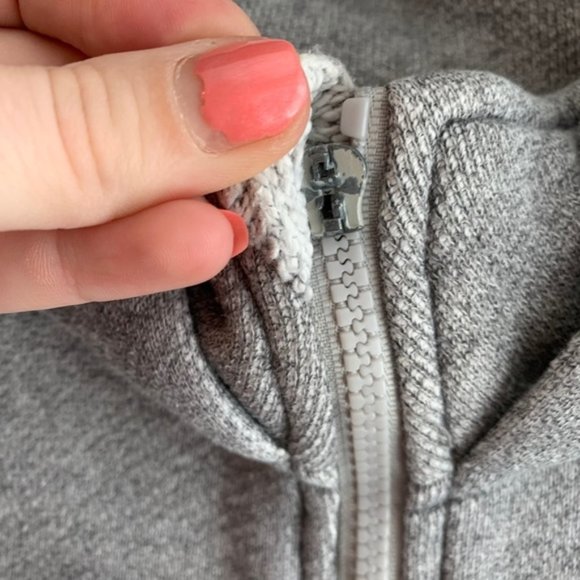 Mondetta Gray & White Cotton Long Jacket - Picture 7 of 7